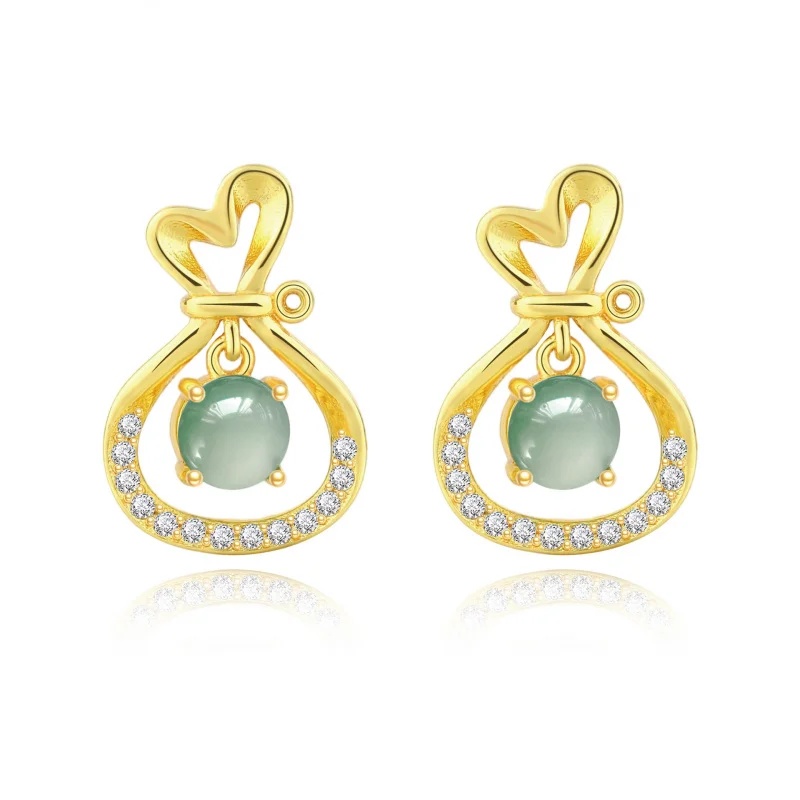 Luxury Bags Sale - Heiß begehrte originale natürliche Jade-Ohrringe: Exquisiter
