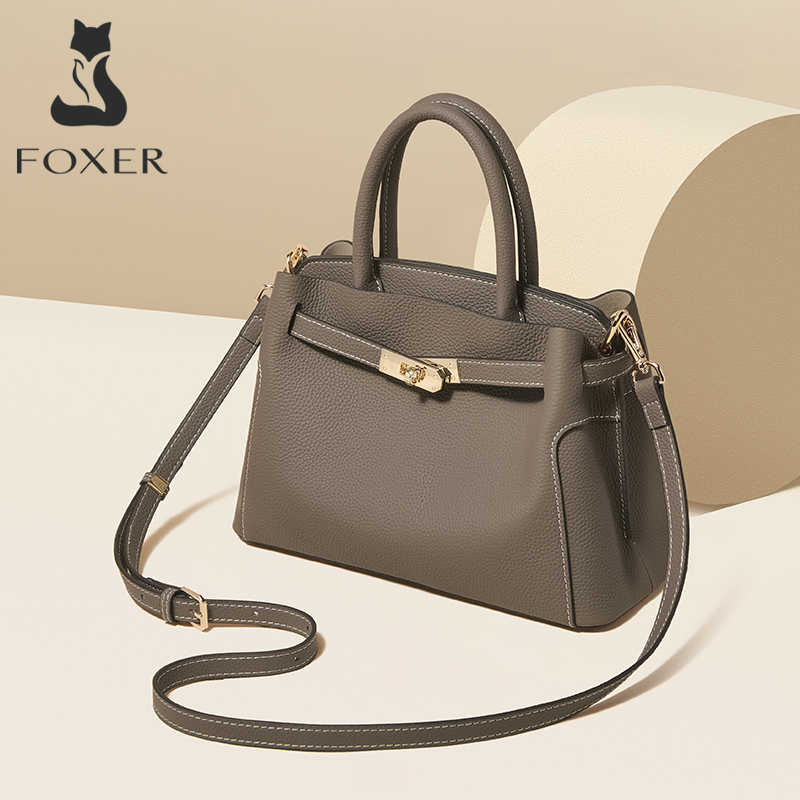 Luxury Bags Sale - FOXER Echtes Leder Damenhandtasche Luxus Umhängetasche