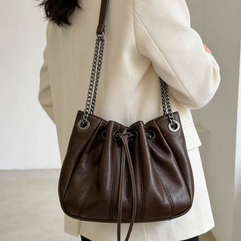 Luxury Quilted Bags - Modische Kordelzug-Bucket-Bag Luxuriöse Gesteppte Schultertaschen für