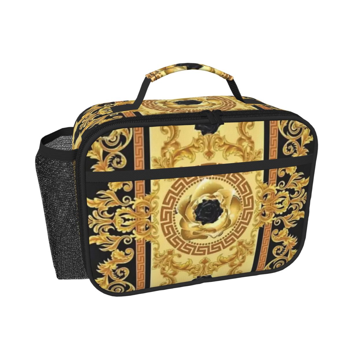 Luxury Bags For Kids - Luxuriöse isolierte Lunchtasche mit europäischem Blumenmuster