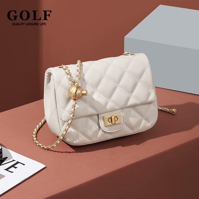 Luxury Bags Lv - GOLF Lingge Chain Damen Kleine quadratische