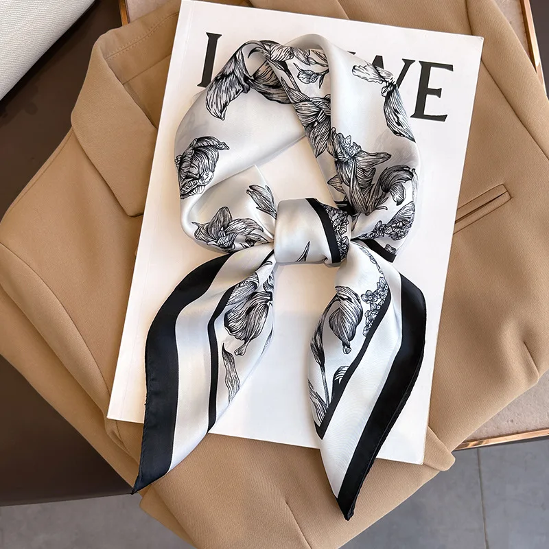 Luxury Bags Casual - 70*70cm Luxus Blumen druck Seide quadratischen
