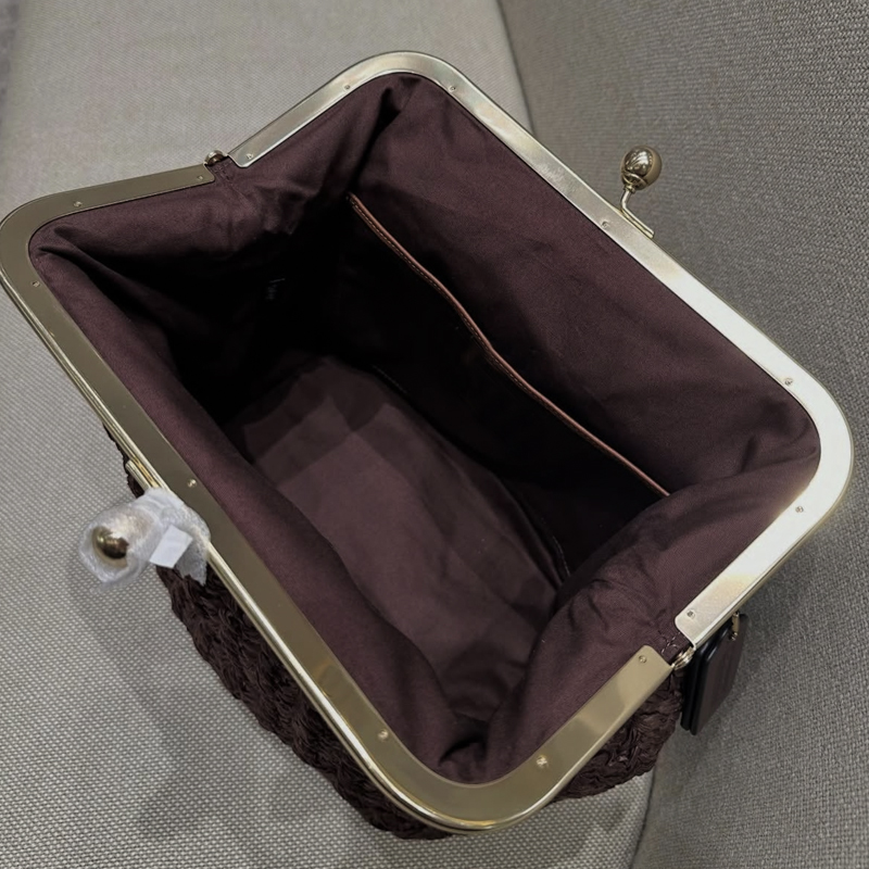 Handgewebte Kisslock-Rahmen-Sc – Luxury Bags Reseller Bewertung und Preis