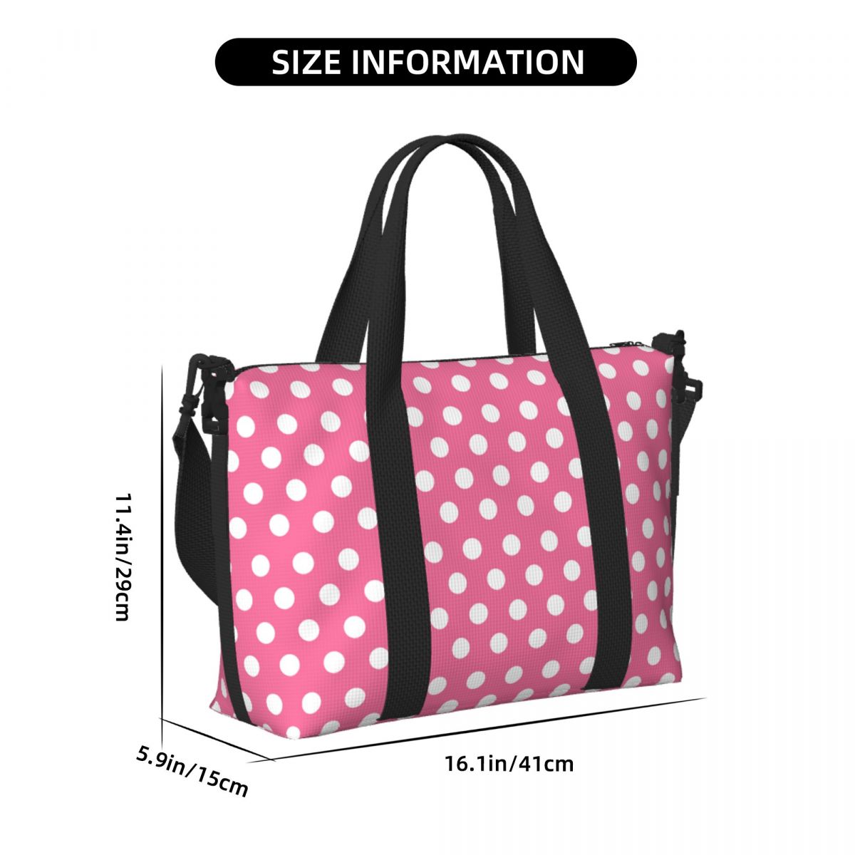 Rosa gepunktete Tragetasche, g – Luxury Bags Luggage Bewertung und Preis
