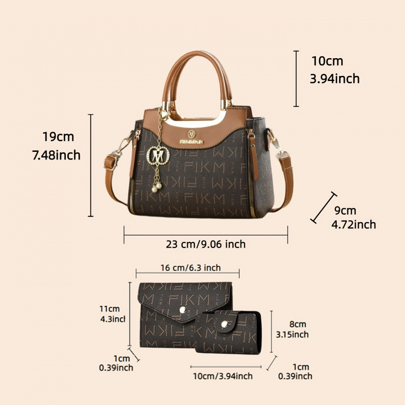 3-teiliges Set luxuriöser, hoc – Luxury Bags Casual Bewertung und Preis