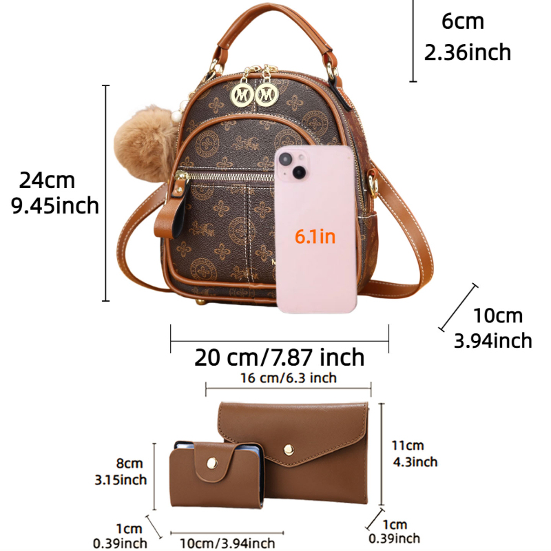 3-teiliges Damen-Taschenset, l – Luxury Bags Casual Bewertung und Preis