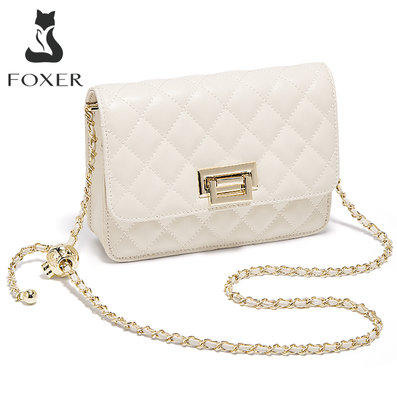 FOXER 2026 Damen Weiße Gestepp – Luxury Quilted Bags Bewertung und Preis